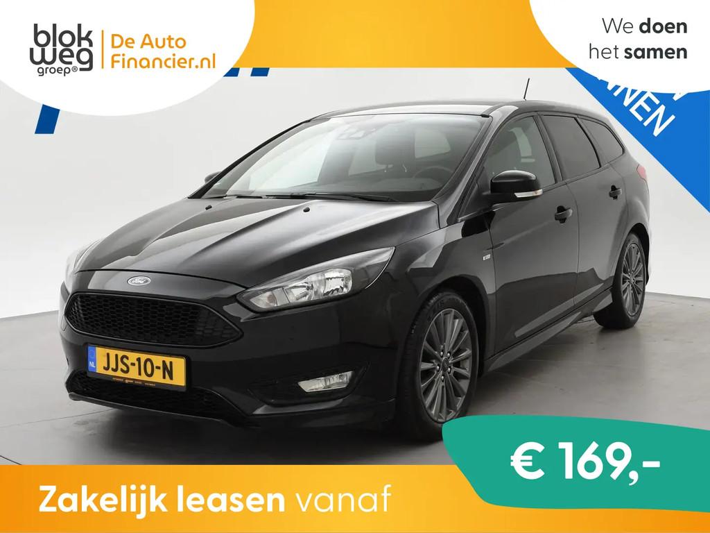 Ford Focus 1.5 ECOBOOST 182 PK ST-LINE + SONY A € 9.950,00, Stof, 4 cilinders, Zwart, Handgeschakeld