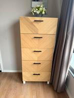 Ikea Besta ladekast met Hedeviken frontjes, Ophalen, 5 laden of meer, 100 tot 150 cm, 50 tot 100 cm