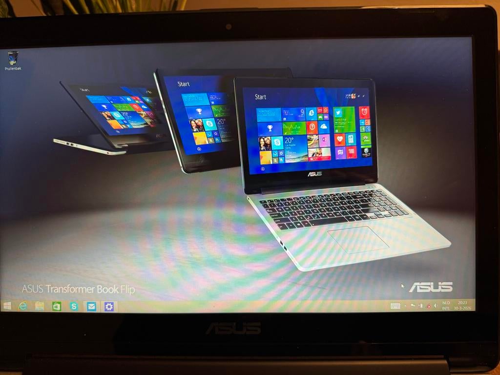 Asus laptop met touchscreen, Computers en Software, Windows Laptops, Ophalen, Zo goed als nieuw, Qwerty, Met touchscreen