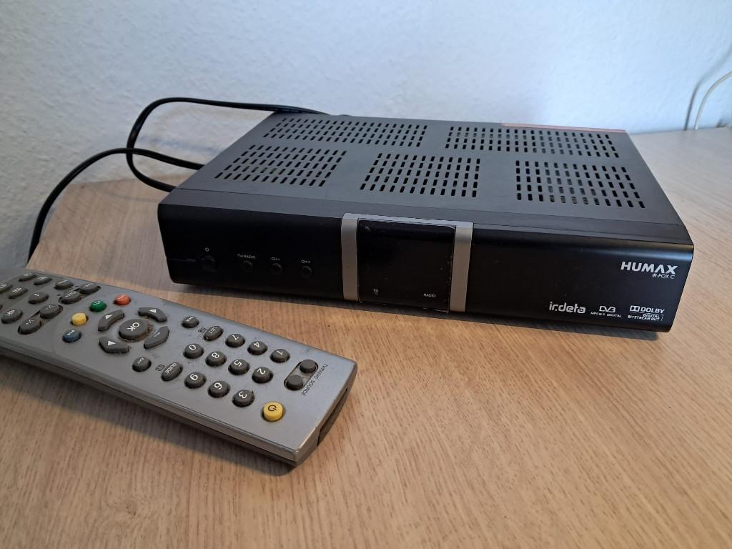 Humax ir-fox c decoder met afstandbediening, Ophalen, Gebruikt, Decoder