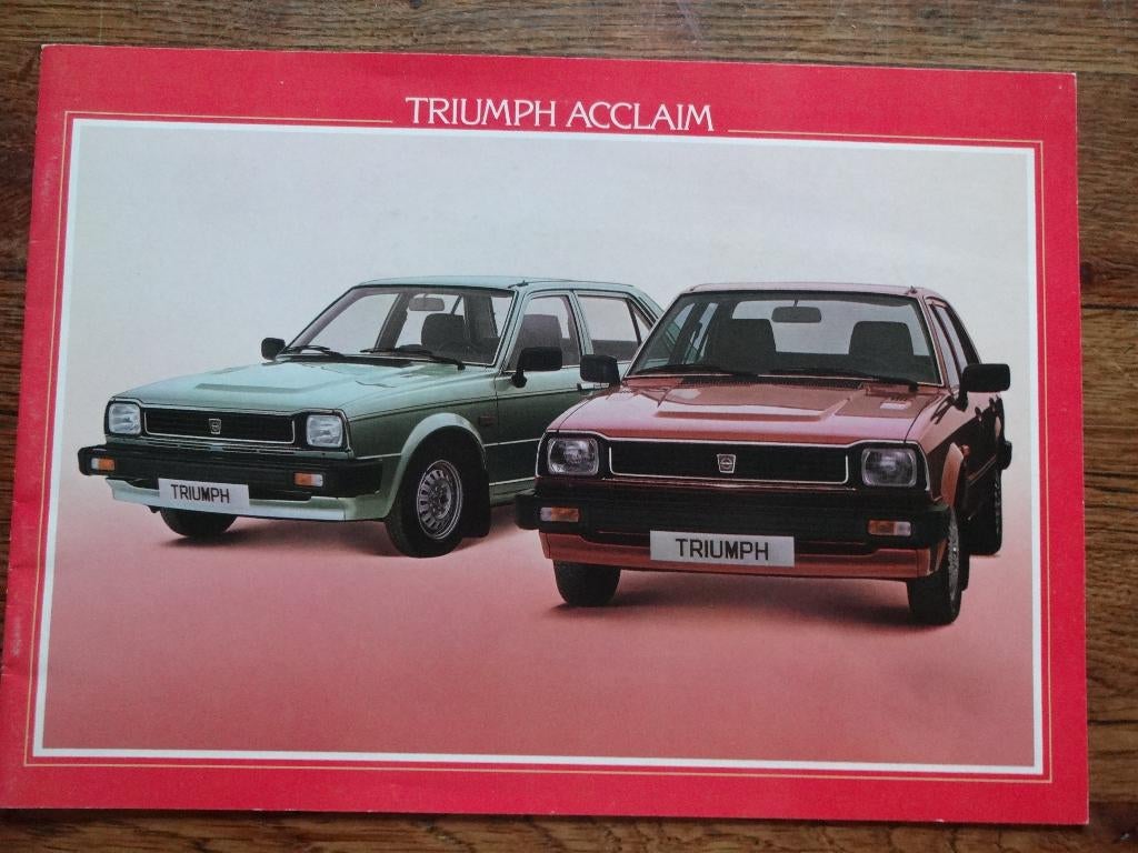 Triumph Acclaim 1984, Nieuw, Ophalen of Verzenden, Overige merken, Triumph