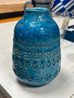 Vaas Rimini Blu ontworpen Italiaanse Aldo Londi voor Bitossi, Ophalen of Verzenden