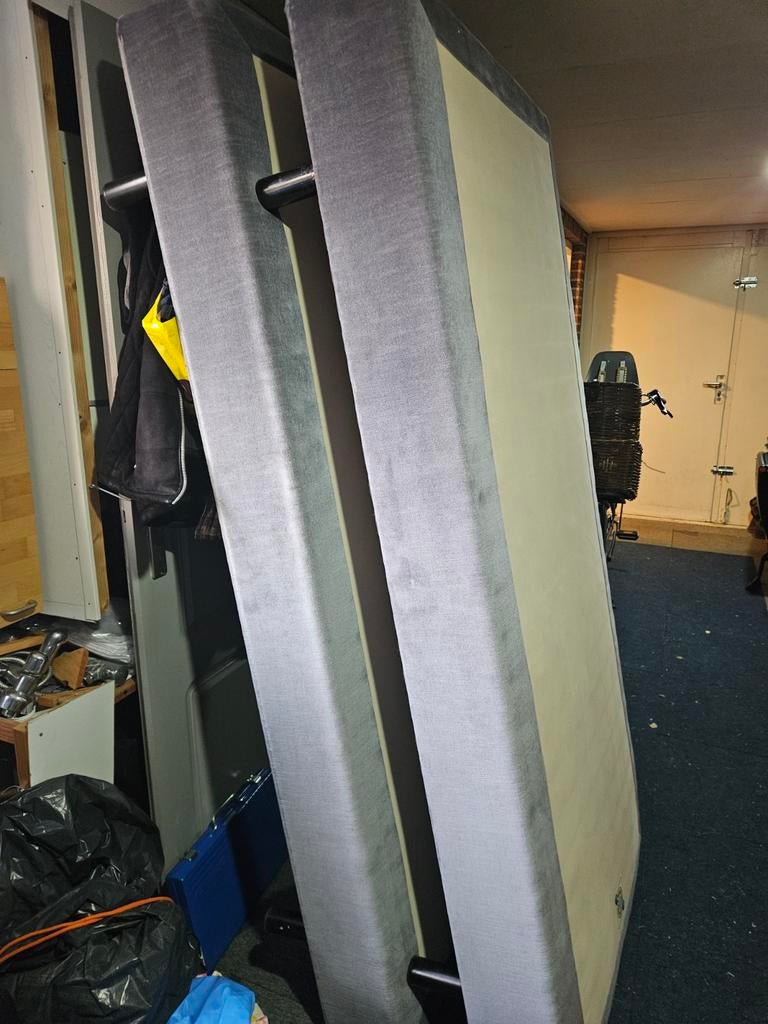 Boxspring 90x200, Huis en Inrichting, Ophalen, Gebruikt, 90 cm, Tweepersoons