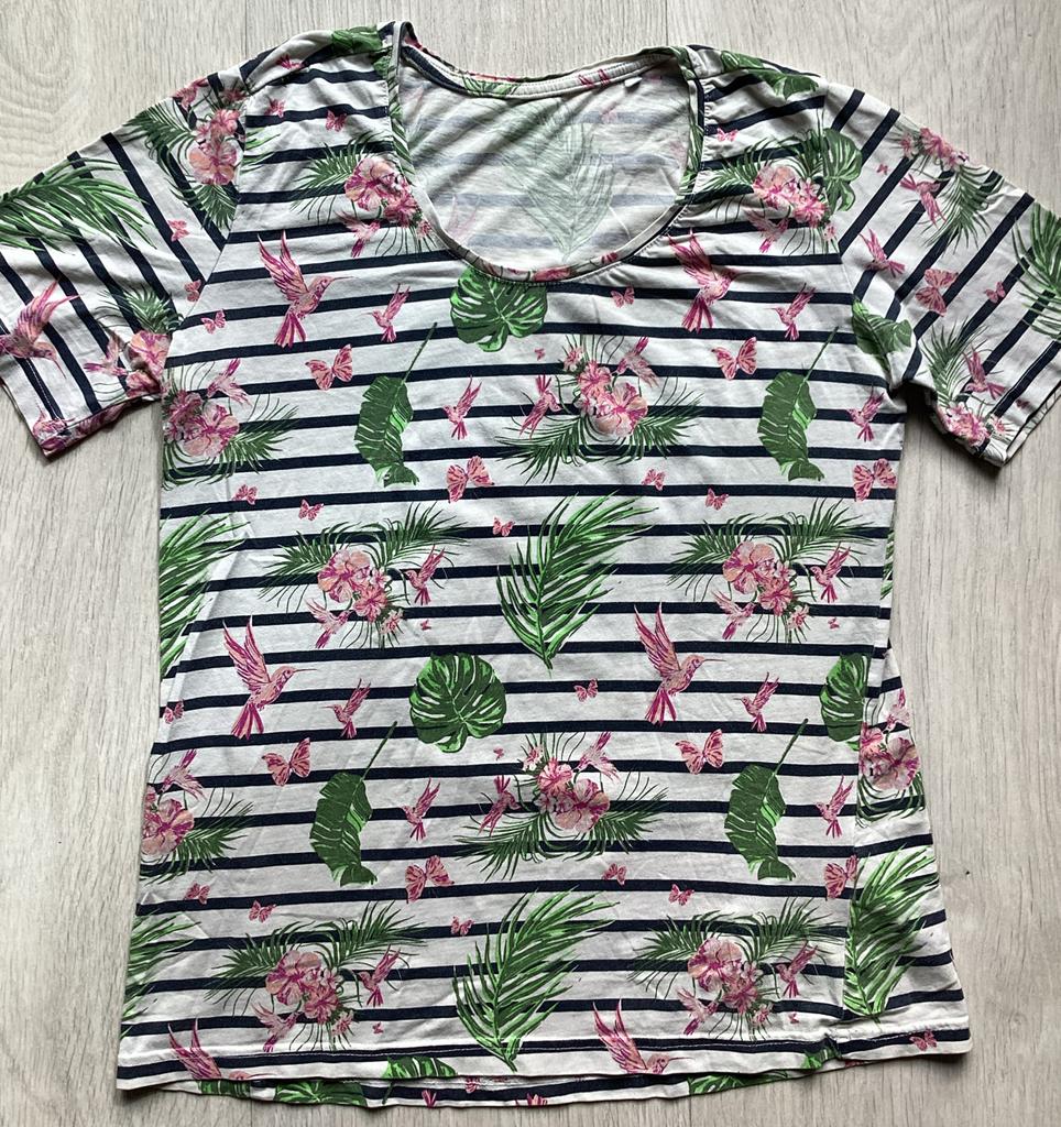 Dames T-shirt maat L van Esmara, Kleding | Dames, T-shirts, Gedragen, Maat 42/44 (L), Wit, Korte mouw, Ophalen of Verzenden