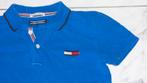 128 TOMMY HILFIGER polo midblauw, Kinderen en Baby's, Kinderkleding | Maat 128, Ophalen, Zo goed als nieuw, Jongen, Shirt of Longsleeve