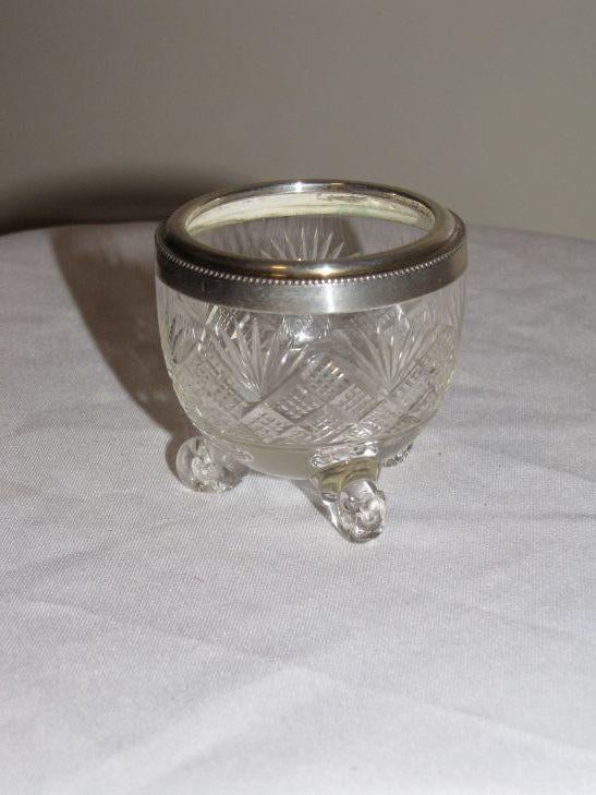 Kristal met zilver., Antiek en Kunst, Verzenden, Zilver