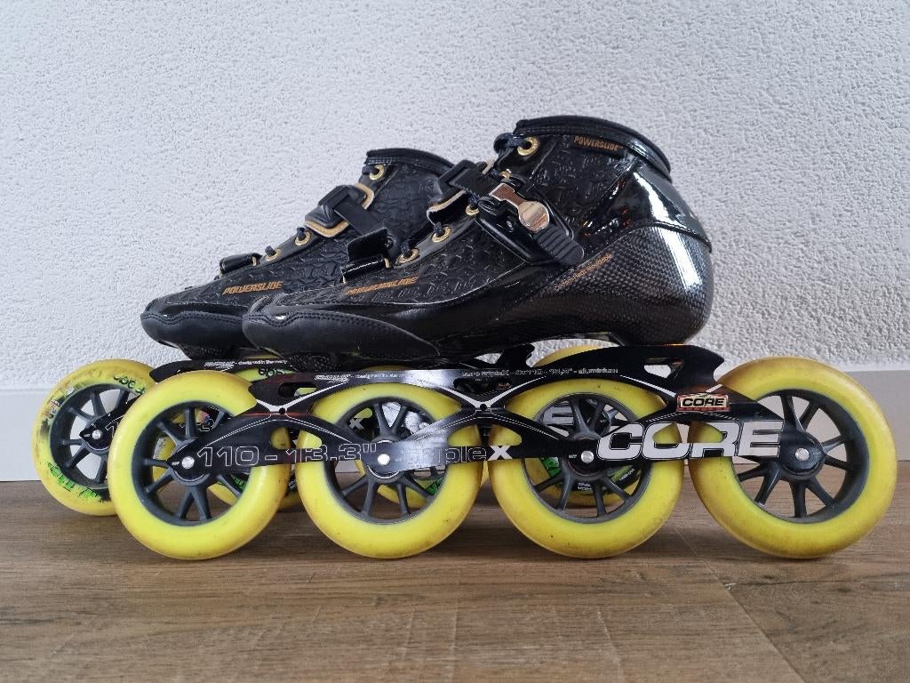 Gave powerslide C4 skeelers maat 42! Grote wielen!, Sport en Fitness, Skeelers, Ophalen of Verzenden, Zo goed als nieuw, Inline skates 4 wielen