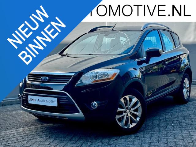 Ford Kuga 2.5 20V Titanium Trekhaak, Climat control, Cruise, Auto's, Ford, Gebruikt, Zwart, Bedrijf, Handgeschakeld
