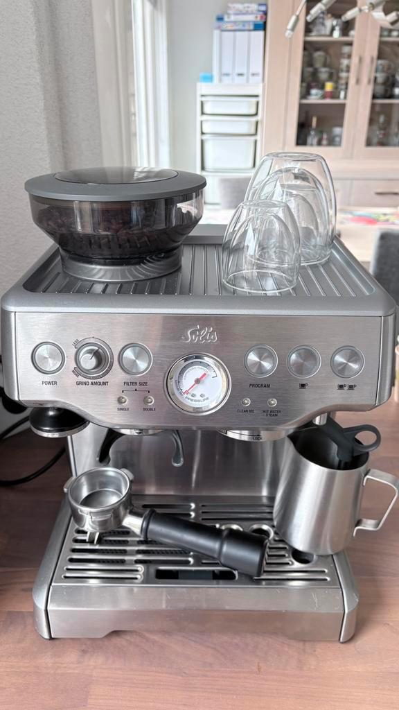 Solis grind & infuse pro 115, Witgoed en Apparatuur, Koffiezetapparaten, Zo goed als nieuw, Espresso apparaat, Ophalen of Verzenden