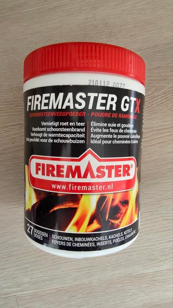 Firemaster GTX schoorsteenreinigingspoeder (halfvol), Ophalen of Verzenden, Nieuw, Vrijstaande haard, Houthaard