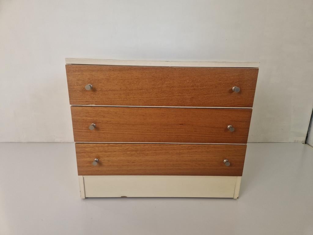 Vintage ladekastje design teak. , Ophalen, Onbekend, Onbekend, Onbekend