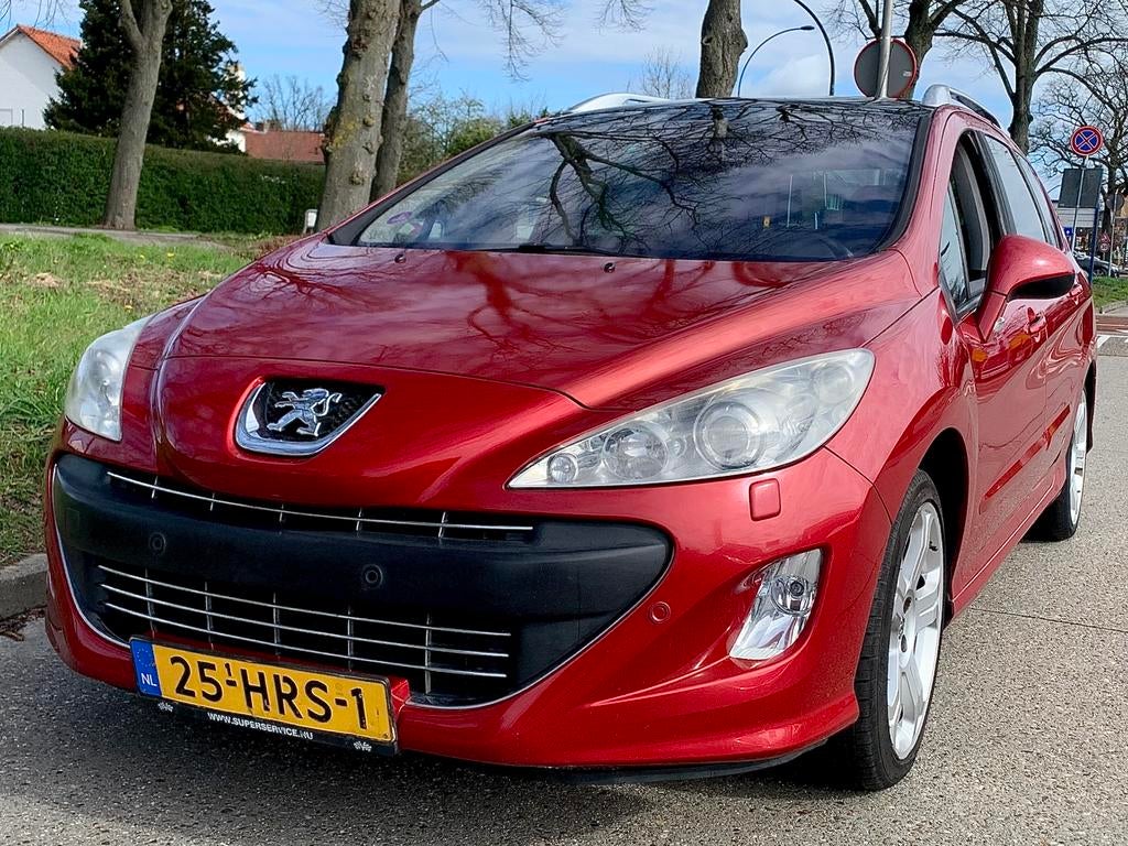 Peugeot 308 1.6 THP /Bomvol!/ Memory / StoelVW / Leer / 7-P, Auto's, Zwart, 4 cilinders, Stationwagon, Handgeschakeld