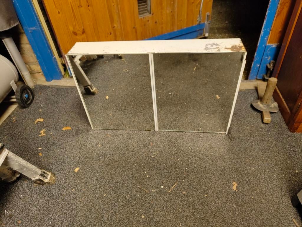 Vintage L'étoile badkamerkast met spiegels, Ophalen, 50 tot 100 cm, Minder dan 25 cm, Minder dan 100 cm