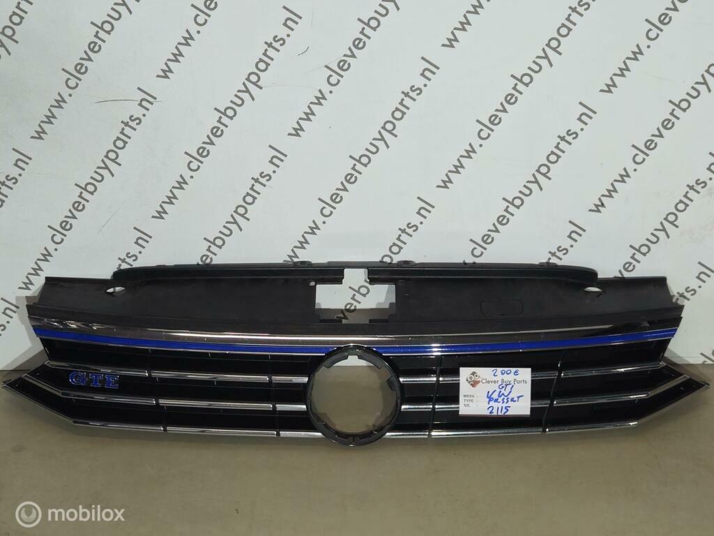Grill origineel Volkswagen Passat B8 ('14-'21), Gebruikt, Volkswagen, Ophalen of Verzenden, Volkswagen