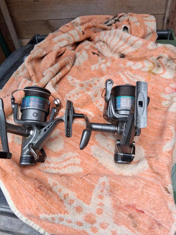 2 carper molens, Watersport en Boten, Hengelsport | Algemeen, Zo goed als nieuw, Molen, Ophalen of Verzenden