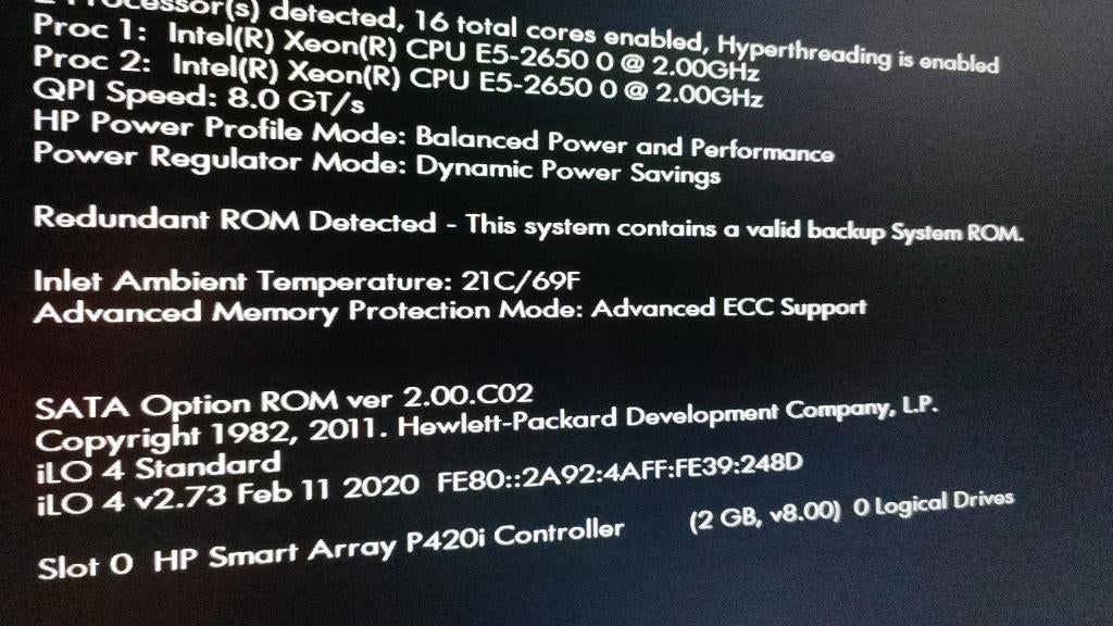 HP Proliant DL380P Gen8, Computers en Software, Servers, Ophalen, 2 tot 3 Ghz, 64 GB, Hot swappable onderdelen