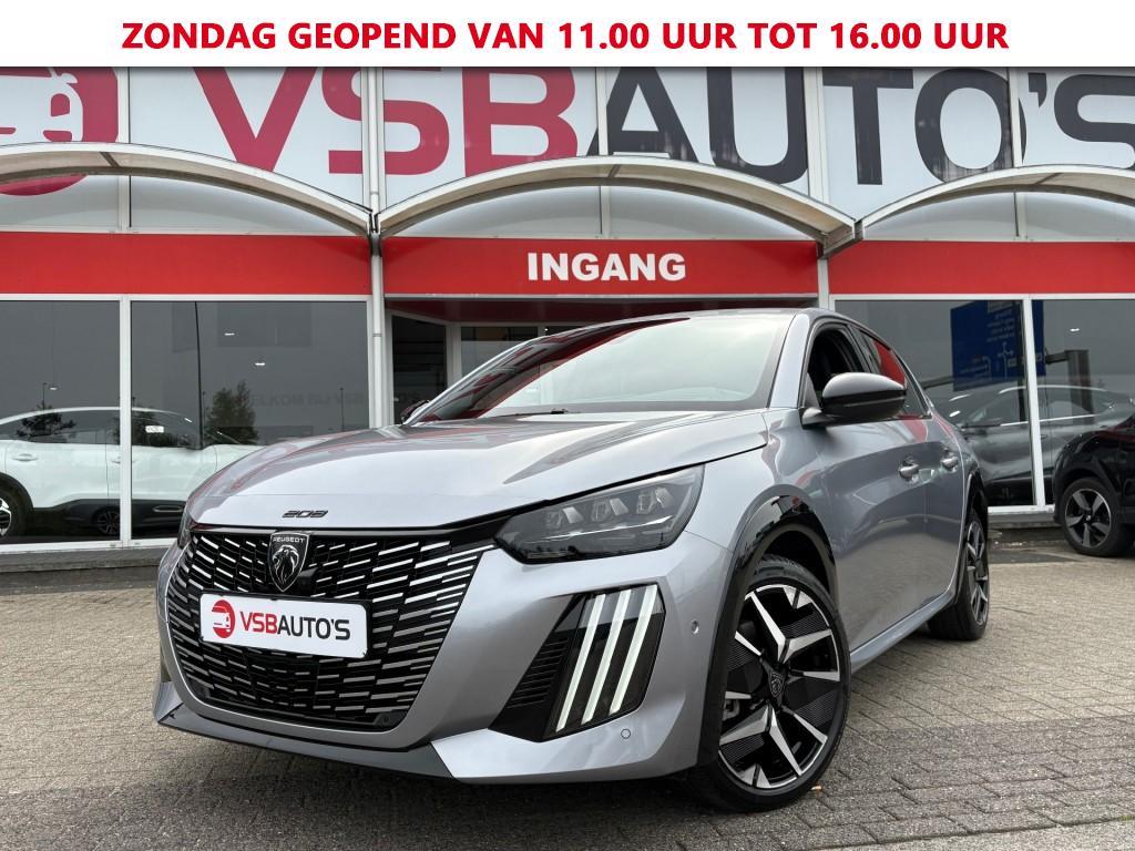 Peugeot 208 1.2 HYBRID AUT. GT LED NAVI CAMERA CARPLAY AIRCO, Gebruikt, Huisgarantie, 1199 cc, Met garantie (alle)