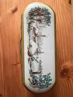 Oude blikken doos met landschap en boten, Verzamelen, Ophalen of Verzenden, Gebruikt, Overige, Overige merken