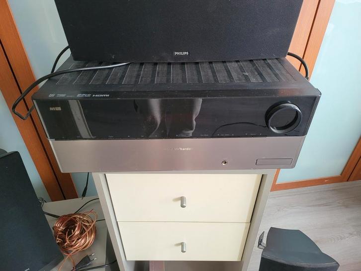 Harman kardon versterker/ surround set, Audio, Tv en Foto, Home Cinema-sets, 5.1-systeem, 70 watt of meer, Philips, Ophalen of Verzenden