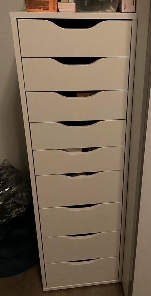 Ikea Malm ladekast met 9lades, Huis en Inrichting, Kasten | Dressoirs, Gebruikt, Minder dan 50 cm, 25 tot 50 cm, Met lade(s), Overige materialen