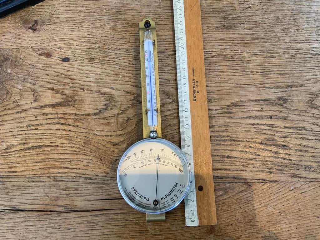 Vintage Lambrecht’s Polymeter Temperatuur Hygrometer, Ophalen of Verzenden, Zo goed als nieuw