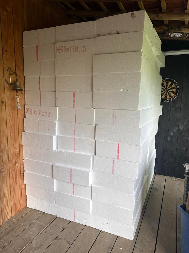 40x EPS isolatieblokken 18cm dik, Doe-het-zelf en Verbouw, Isolatie en Afdichting, Nieuw, Vloerisolatie, Piepschuim (Tempex), 12 cm of meer