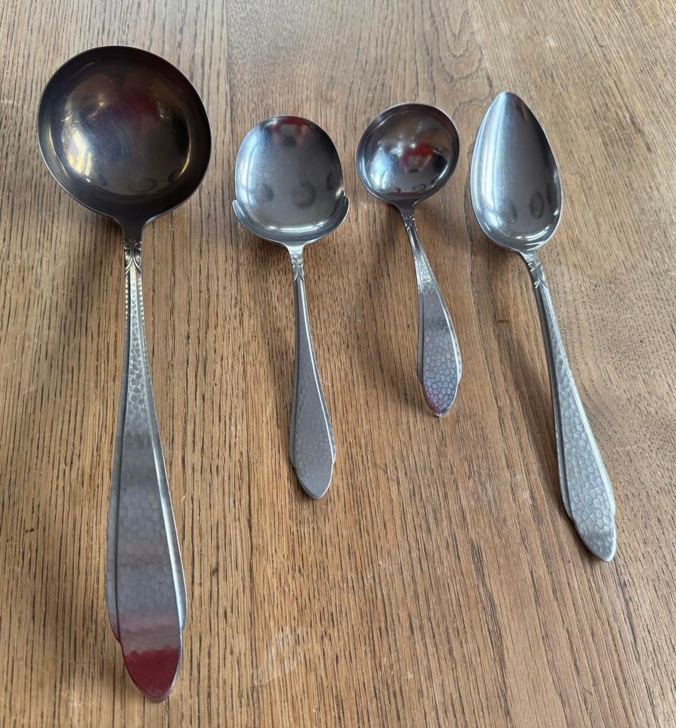 Vier onderdelen van de Gero Zilmeta 755 bestekset, Ophalen of Verzenden