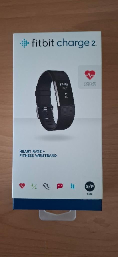 fitbit charge 2, Zwart, Ophalen of Verzenden, Zo goed als nieuw, Fitbit