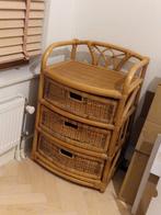 ROTAN rieten ladekastje, Ophalen, 50 tot 100 cm, Zo goed als nieuw, 3 of 4 laden