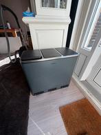 Afvalbak met scheidingswand antraciet grijs, 40 liter of meer, Ophalen, Zo goed als nieuw, Kunststof