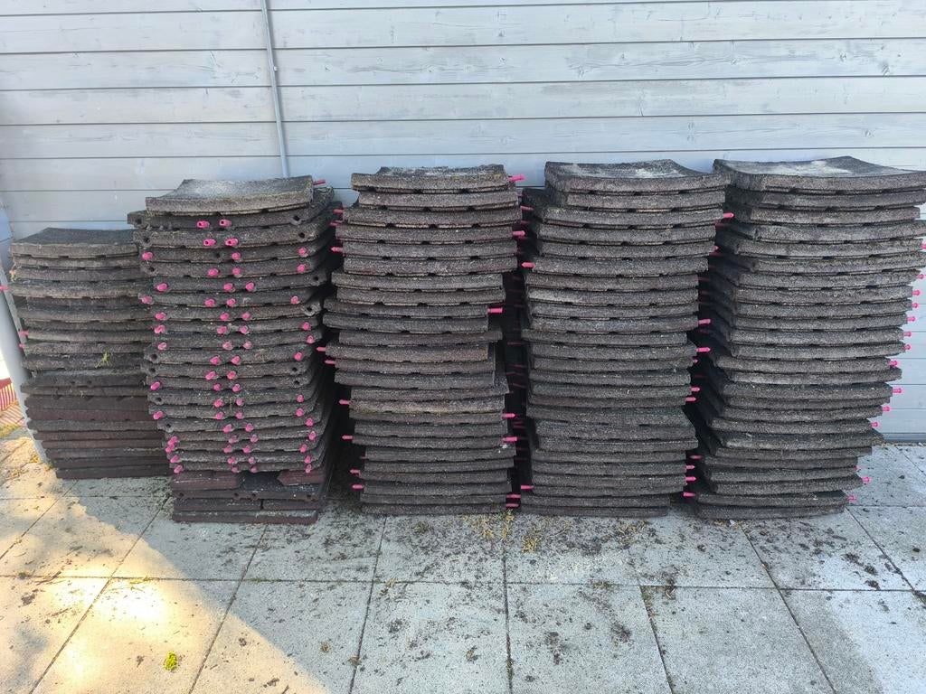 Rubberen speeltuin tegels, Tuin en Terras, Ophalen, Rubber, Terrastegels