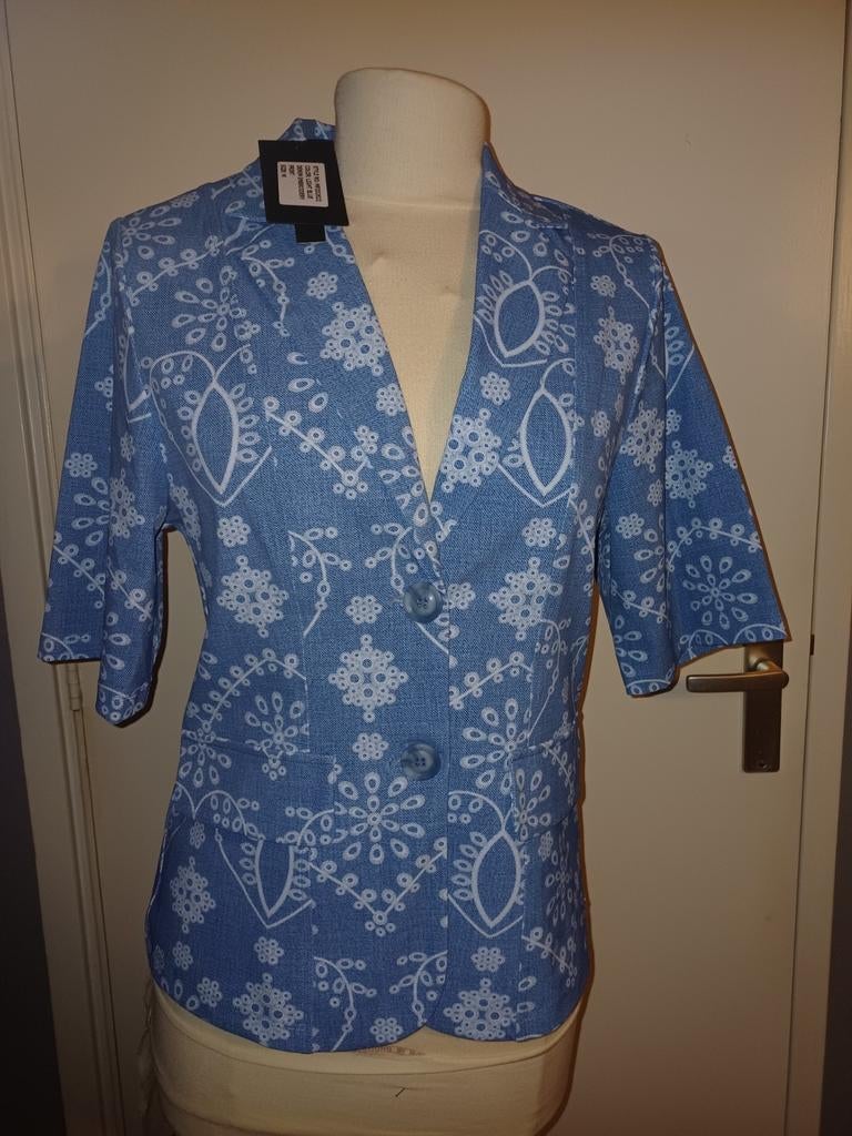 Mi piace Travel Blazer M Korte Mouw Light Blue Denim, Maat 38/40 (M), Mi piace, Mi Piace, Blauw