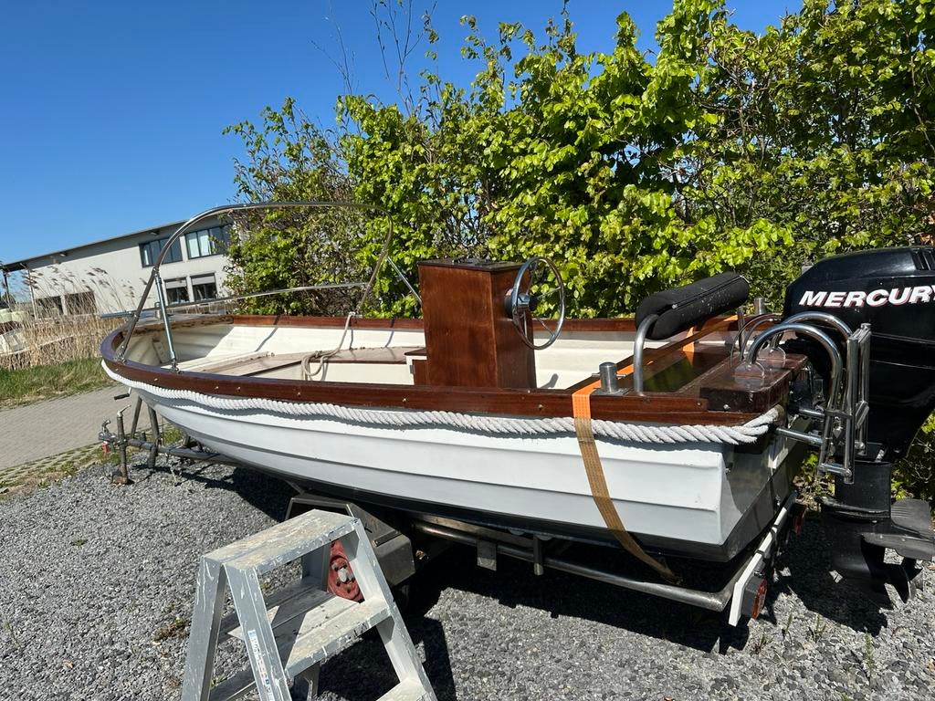 Sloep polyester, Ophalen, 10 tot 30 pk, Zo goed als nieuw, 3 tot 6 meter