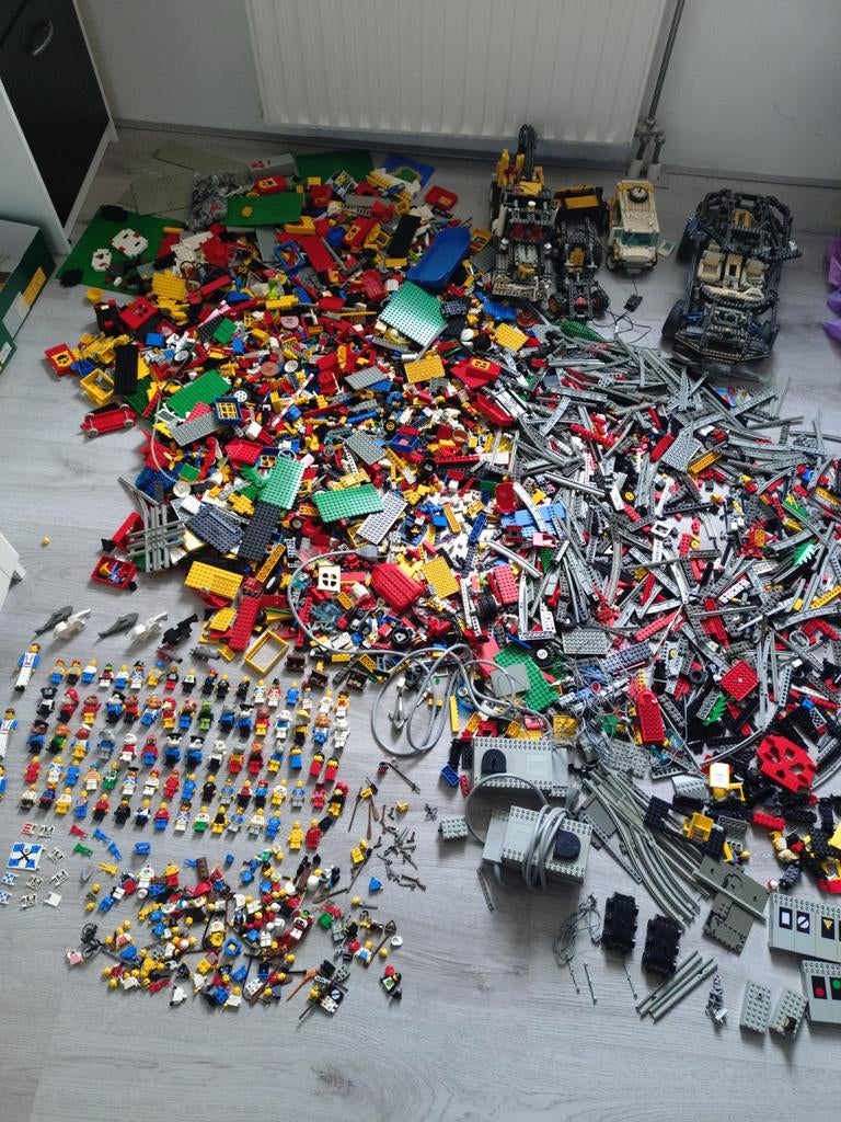 Grote partij Lego veel trein 12 volt piraten en soldaten, Kinderen en Baby's, Speelgoed | Duplo en Lego, Gebruikt, Lego, Losse stenen