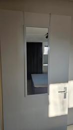 Deurspiegel, wit, 2 haken, zgan!, Ophalen, Minder dan 50 cm, Zo goed als nieuw, Minder dan 100 cm