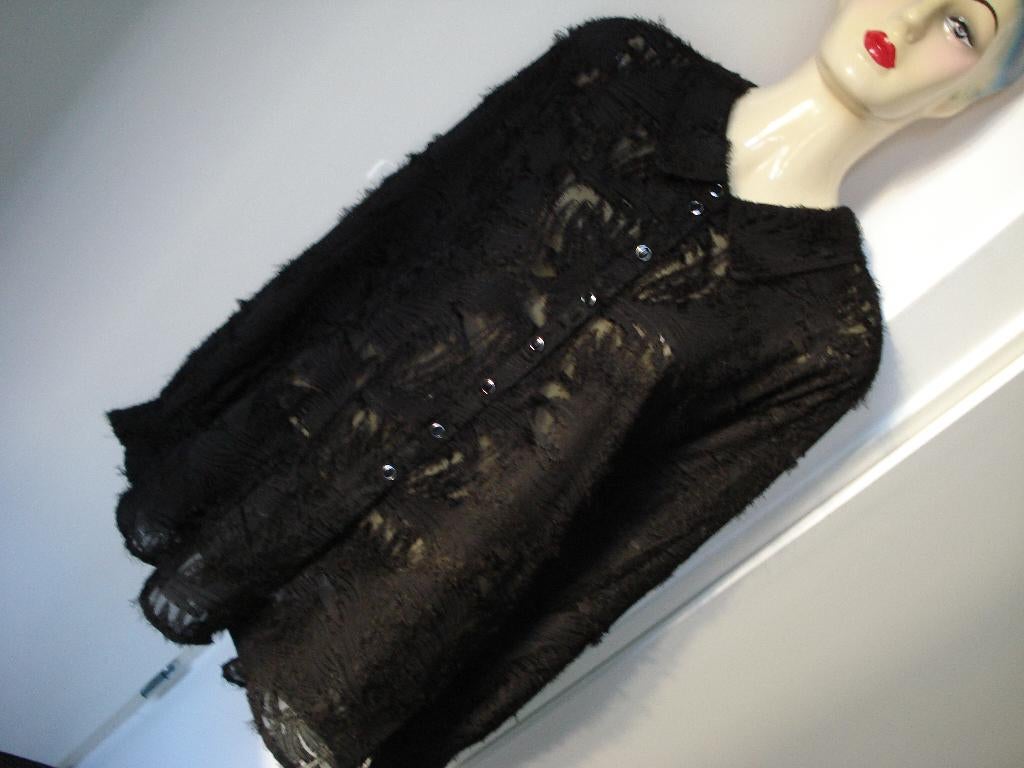 Nieuw dun zwart (krtje) ZHENZI blouse / jasje, oksel t o 73c, Zhenzi, Nieuw, Ophalen of Verzenden, Blouse of Tuniek