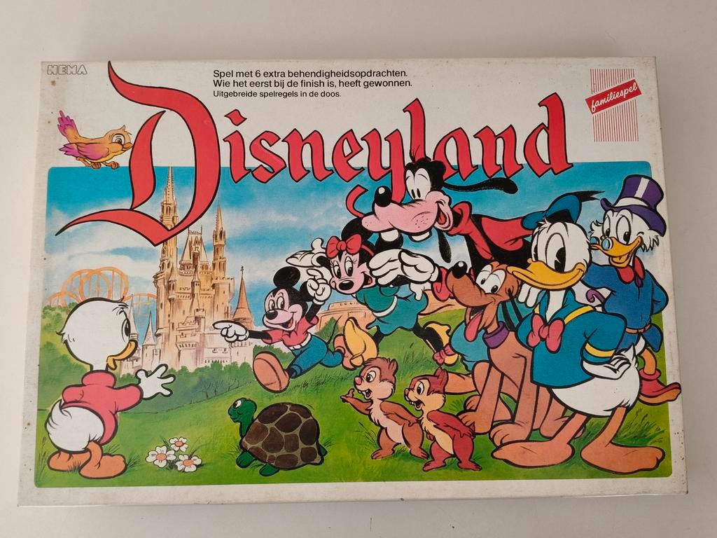 Vintage Disneyland Bordspel NEMA Familiespel Disney, Verzamelen, Disney, Ophalen of Verzenden, Goofy of Pluto, Gebruikt, Overige typen