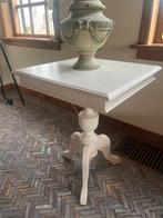 Riviera Maison bijzettafel, wit, vierkant, Huis en Inrichting, Tafels | Bijzettafels, 45 tot 60 cm, Gebruikt, Vierkant, Hout
