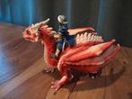 Schleich Rode Draak met Berijder-Zeldzaam&Zeer Goede Staat, Ophalen of Verzenden, Zo goed als nieuw