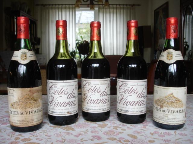 Franse wijn - Côtes du Vivarais VDQS, Ardéche (5 fl..) 11,5, Verzamelen, Wijnen, Zo goed als nieuw, Rode wijn, Frankrijk, Vol