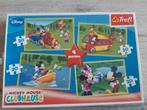 Mickey Mouse Clubhouse Puzzels (4x20 stukjes), Ophalen of Verzenden, 10 tot 50 stukjes, Gebruikt, 2 tot 4 jaar