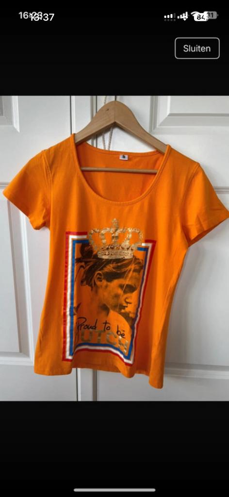 Oranje T-shirt, Ophalen of Verzenden, Zo goed als nieuw, Oranje, Korte mouw