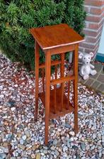Antiek Houten Jugendstil Kruk / Planten Tafel - 76CM - NR2, Ophalen of Verzenden