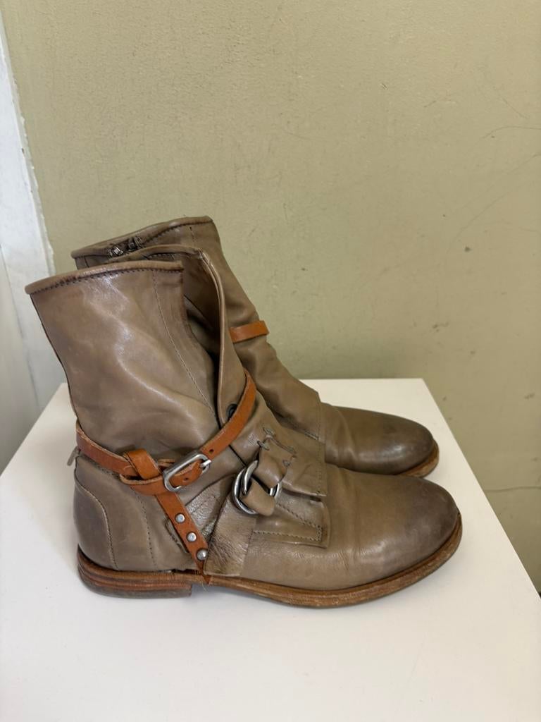 A.S.98 maat 38, Bruin, Lage of Enkellaarzen, Ophalen of Verzenden, Zo goed als nieuw