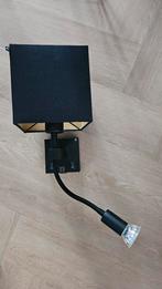 Twee zwarte wandlampen met flexibele leeslampjes, Huis en Inrichting, Ophalen, Zo goed als nieuw