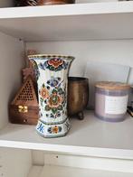 Prachtige Delft Polychroom Handwerk Vaas, Ophalen of Verzenden