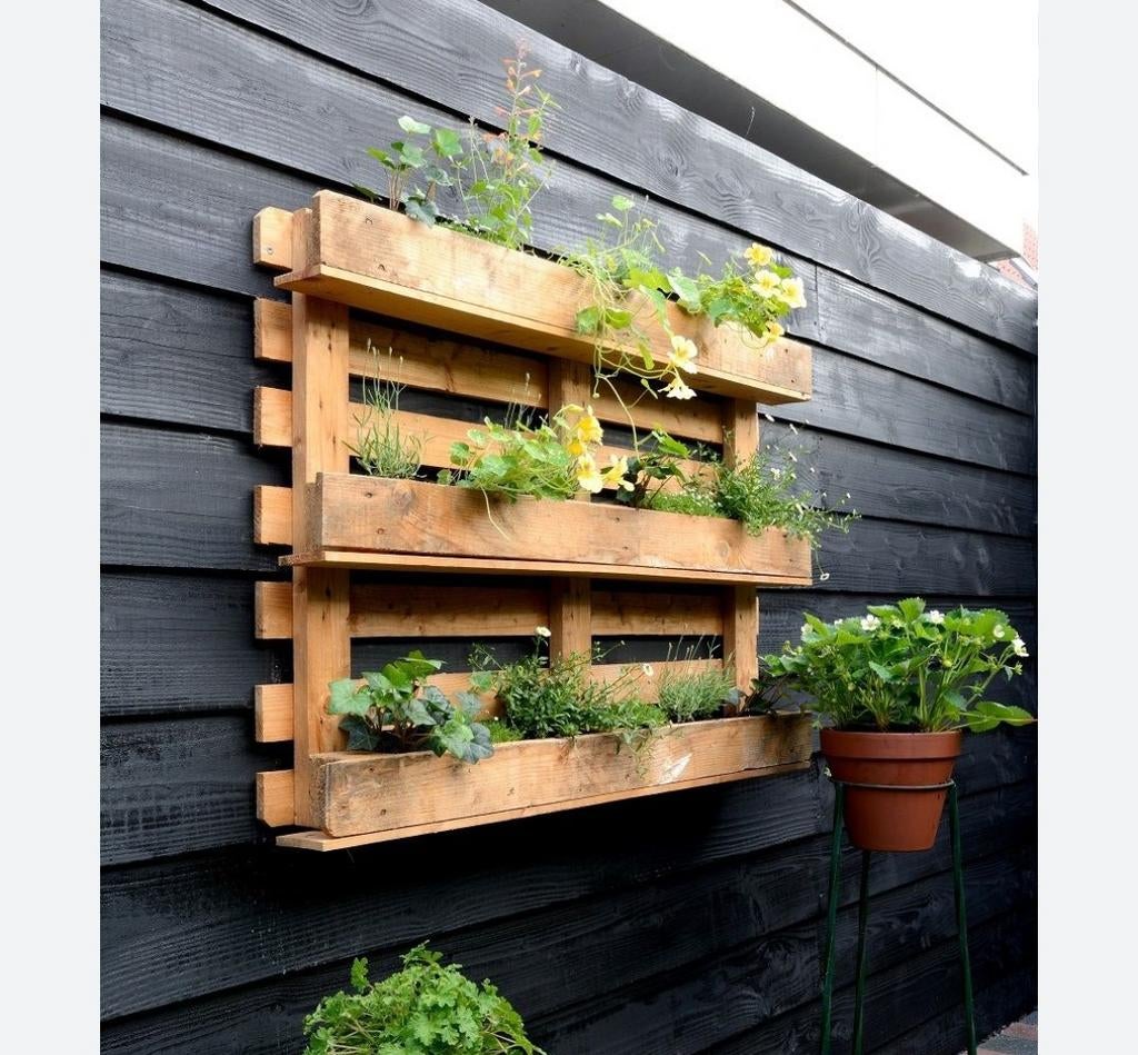 Europallets tuinbank of plantenbak maken ?, Ophalen