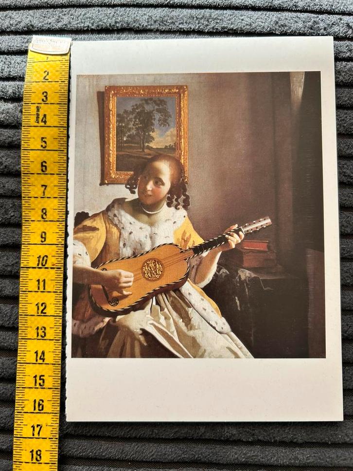 705. Kunstkaart Jan Vermeer, Verzamelen, Ansichtkaarten | Themakaarten, Ongelopen, 1980 tot heden, Ophalen of Verzenden