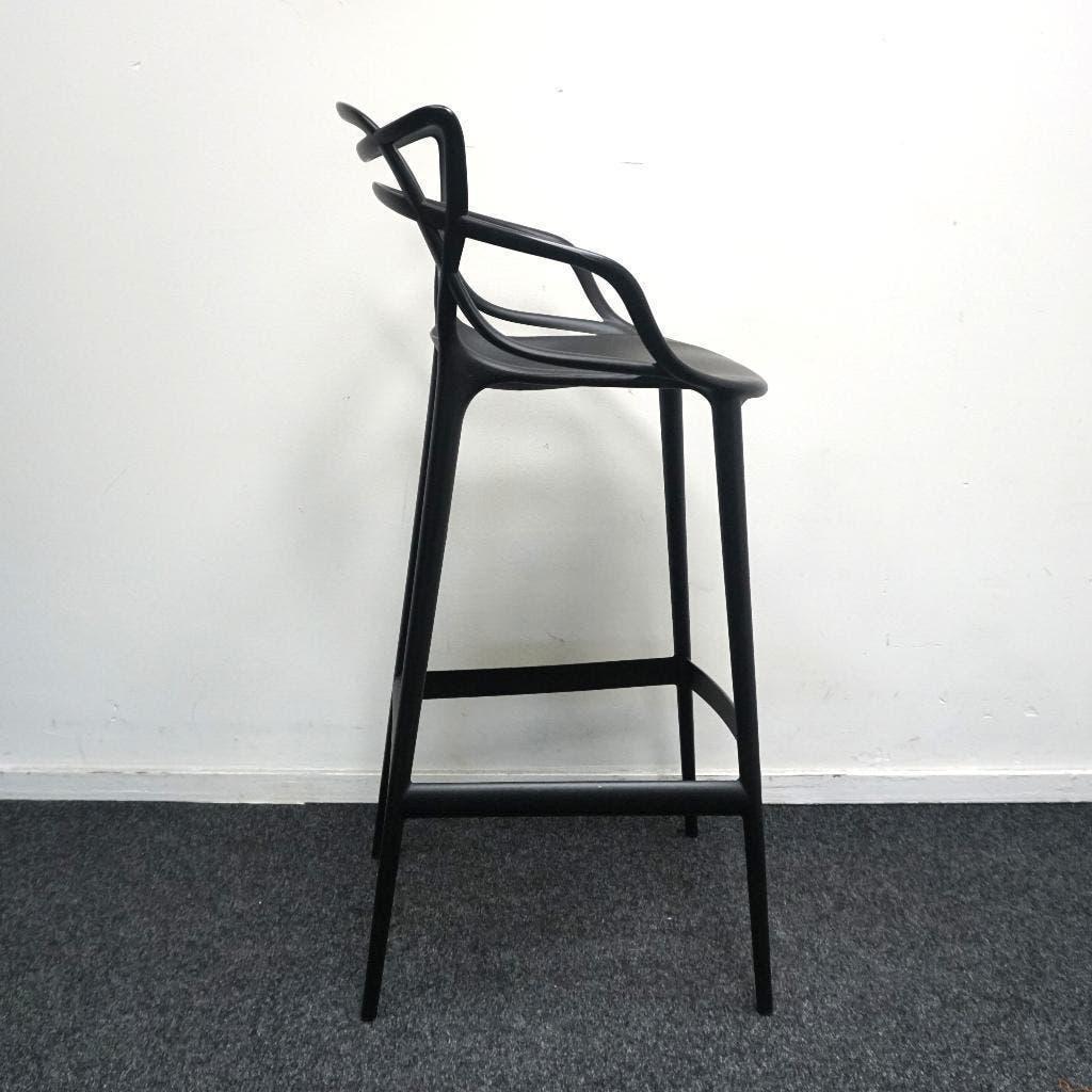 Kartell Masters Design Barkrukken | Zwart | Zithoogte 75 cm, Huis en Inrichting, Barkrukken, Kunststof, 5 krukken of meer, -, -