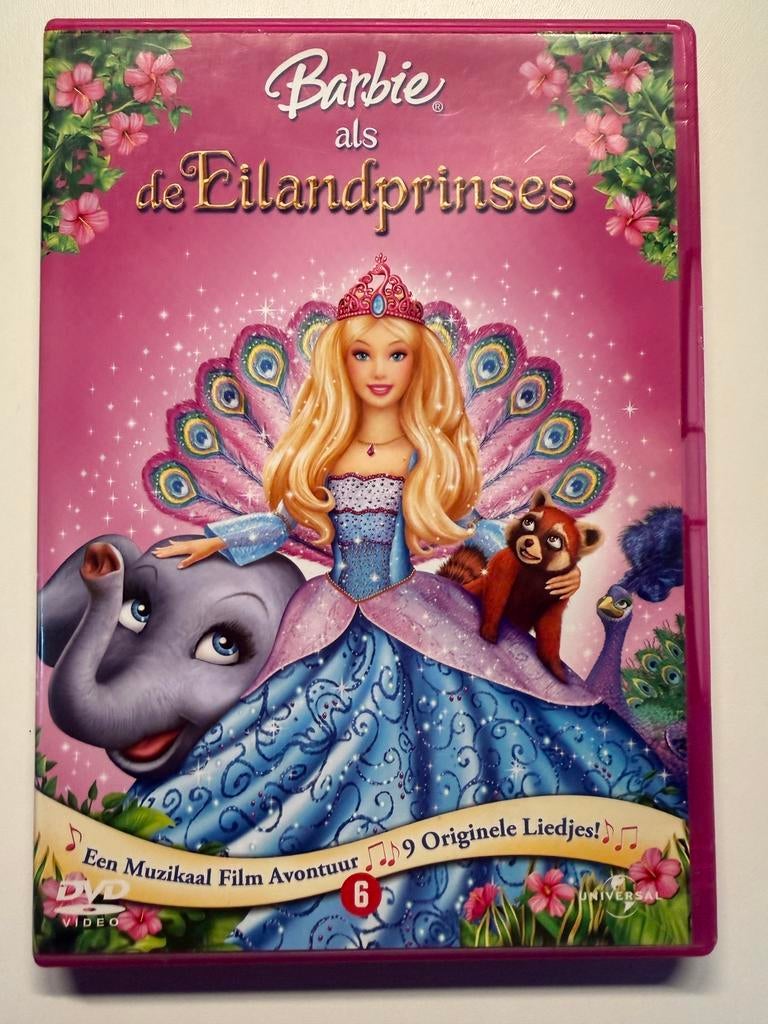 Barbie als de Eiland Prinses (2007) DVD | Actie 5=4, Cd's en Dvd's, Alle leeftijden, Ophalen of Verzenden, Zo goed als nieuw